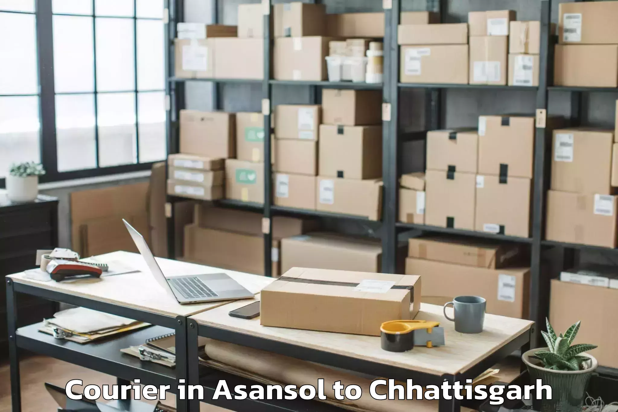 Reliable Asansol to Bastanar Courier